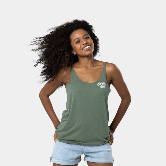 Dear Smart Girl Adult Tank Top